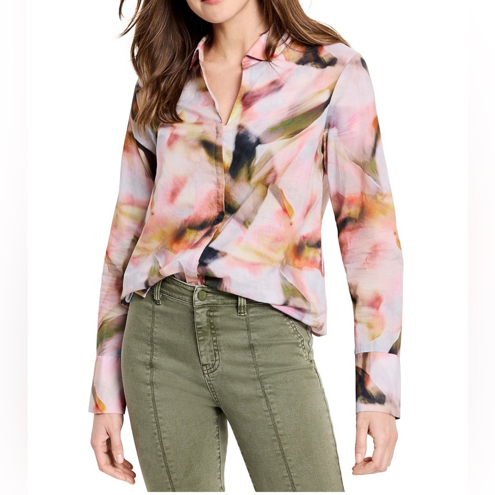 NIC+ZOE Smoky Petal Shirt || XL